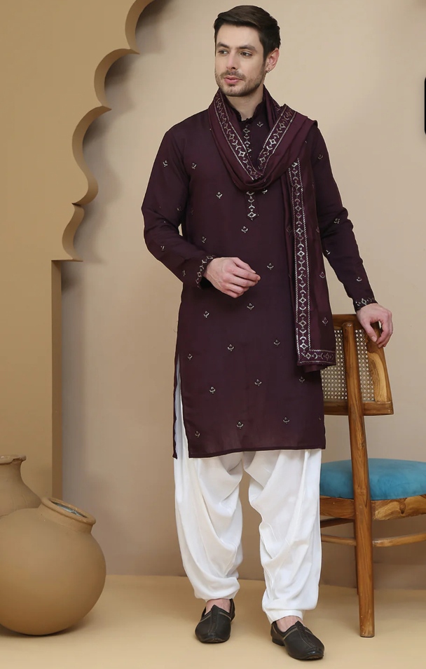 Kurta Salwar and Dupatta Sat