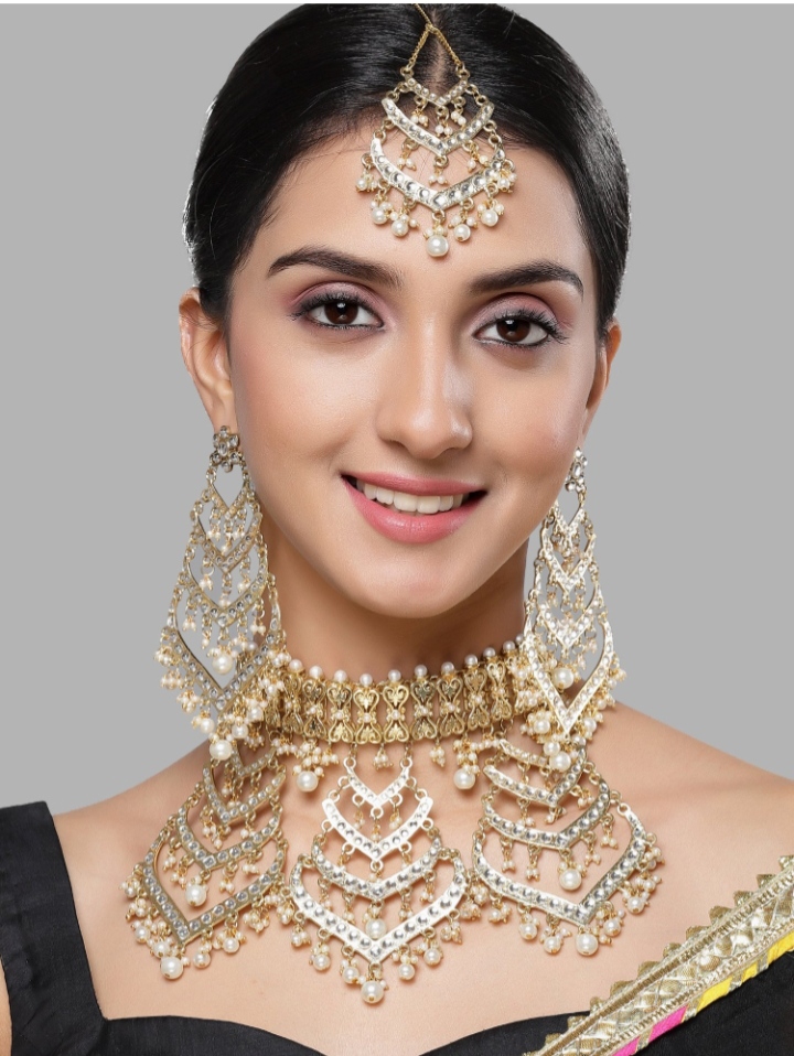 Gold Plated Perarl and Kundan